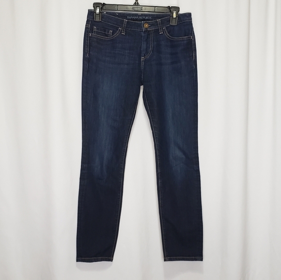 Banana Republic Denim - Banana Republic Jeans Dark Ultimate Skinny Ankle